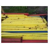 Yellow safety Rail for Scaffling and hardwear-2 Piles