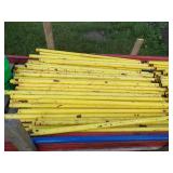 Yellow safety Rail for Scaffling and hardwear-2 Piles