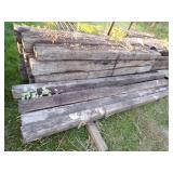 Railroad Ties - 16 and 6 wooden Posts