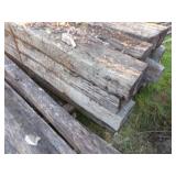 Railroad Ties - 16 and 6 wooden Posts