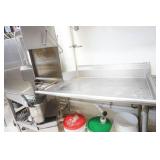 Commercial Dishwasher Unit & Stainless Steel Entrance and Exit Countertop Commercial Dishwasher Unit & Stainless Steel Entrance and Exit Countertop