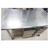 NSF Stainless Steel Countertop with Shelf on Wheels NSF Stainless Steel Countertop with Shelf on Wheels