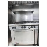 Commercial 6 Burner Gas Stove & Oven Commercial 6 Burner Gas Stove & Oven