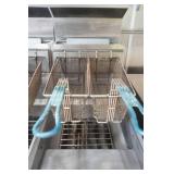 Saturn Commercial Gas Deep Fryer 2 Basket (each 2 basket sold separately) Saturn Commercial Gas Deep Fryer 2 Basket (each 2 basket sold separately)