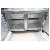 Commercial Refrigerator Or Freezer Prep Table Cooler with 2-shelf back rack Commercial Refrigerator Or Freezer Prep Table Cooler with 2-shelf back rack