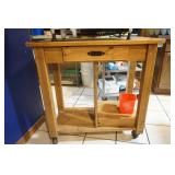 Wooden Kitchen Island on Wheels Wooden Kitchen Island on Wheels