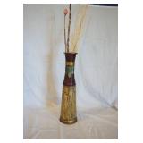 Decorative Metal Vase 23" tall Decorative Metal Vase 23" tall