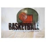 Basketball Metal Decor Sign 22.5"x20" Basketball Metal Decor Sign 22.5"x20"