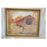 1974 Al Bertram Print. Framed .34x28" 1974 Al Bertram Print. Framed .34x28"