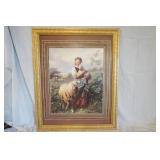26"x 32" Print. "The Shepherdess" 26"x 32" Print. "The Shepherdess"