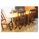 Wooden Dining Room Table and 6 Chairs Wooden Dining Room Table and 6 Chairs