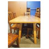 Wooden Dining Room Table and 6 Chairs Wooden Dining Room Table and 6 Chairs