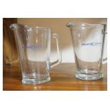 2 Glass Bud Light Pitchers 2 Glass Bud Light Pitchers
