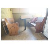 Table & 2 Benches (booth) Table & 2 Benches (booth)