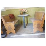 Table & 2 Benches (booth) Table & 2 Benches (booth)