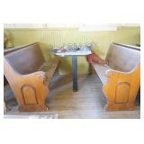 Table & 2 Benches (booth) Table & 2 Benches (booth)