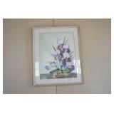 Framed Floral Print. Framed Floral Print.