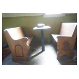 Table & 2 Benches (booth) Table & 2 Benches (booth)