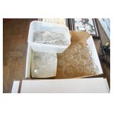 Decor Lot: Candles, Glassware-votives and other glasses Decor Lot: Candles, Glassware-votives and other glasses
