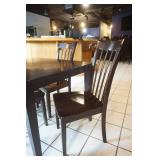 Dining Room Table and 4 Chairs Deep Chocolate Color Dining Room Table and 4 Chairs Deep Chocolate Color