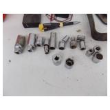 Tools - Sockets, Stud Finder, Power Shot Stapler, Multi Meter, 2 - Leatherman Tools - Sockets, Stud Finder, Power Shot Stapler, Multi Meter, 2 - Leatherman
