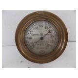 Vintage 5 3/4" Brass Gauge Vintage 5 3/4" Brass Gauge