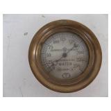 Vintage 5 3/4" Brass Gauge Vintage 5 3/4" Brass Gauge