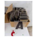 Large Lot of plastic outside sign letters, 9" Tall Large Lot of plastic outside sign letters, 9" Tall