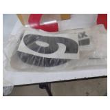 Large Lot of plastic outside sign letters, 9" Tall Large Lot of plastic outside sign letters, 9" Tall