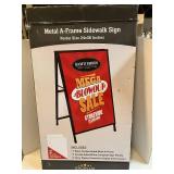 Metal A-Frame Sidewalk Sign Metal A-Frame Sidewalk Sign