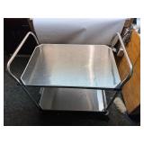 Metro MW Series 2-Shelf Utility Cart with Stainless Steel Solid Shelves Metro MW Series 2-Shelf Utility Cart with Stainless Steel Solid Shelves