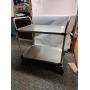 Metro MW Series 2-Shelf Utility Cart with Stainless Steel Solid Shelves
