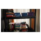 Covered Tote of Paperback, Hardcover Books.