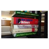 Covered Tote of Paperback, Hardcover Books.