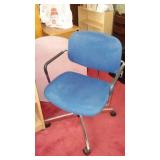 Folding Stool, Rolling Card, Office Chair, Tabletop. Vintage
