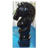 Marble Chess and Backgammon Board, Ceramic Knight, and More.