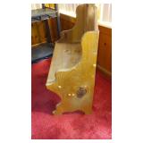 Small Bench, Walking Stick, Framed Print.