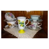 Large lot Vintage Teacups Nippon, Germany, and More.
