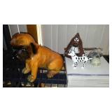 Vintage Marwal Resin Plaster Mastiff Dog and More.