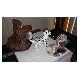 Vintage Marwal Resin Plaster Mastiff Dog and More.