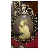 Vintage Framed Praying Child Art and more.