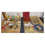 Vintage Costume Jewelry, Handheld Sewing machine and More.