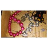 Vintage Costume Jewelry, Handheld Sewing machine and More.
