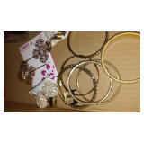 Vintage Costume Jewelry, Handheld Sewing machine and More.