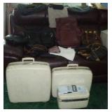 Vintage Samsonite and Purses.