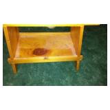 Handcrafted Wood Stool and Hooved Gun Rack.