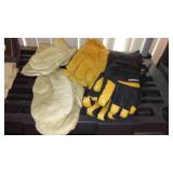 Gordini, Suede Gloves (2) and Leather Mittens (2).