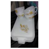Vintage McCoy Rocker Planter, Blue Ridge Pottery Plate, Fire King Snack Trays and More.