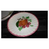Vintage McCoy Rocker Planter, Blue Ridge Pottery Plate, Fire King Snack Trays and More.