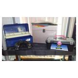 John Doe, Organization Box with Contents, Locking File Box, Binoculars.